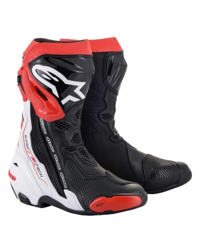 Stivali moto Supertech-R V2 Nero/Bianco/Rosso Stivali moto Supertech-R V2 Nero/Bianco/Rosso